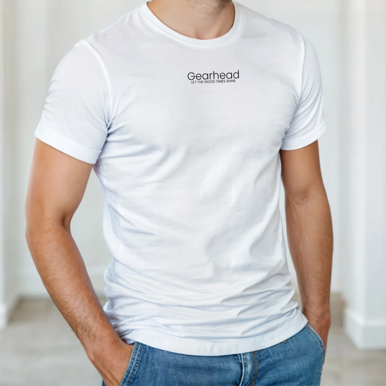 Vit Unisex T-shirt | Red Porsche