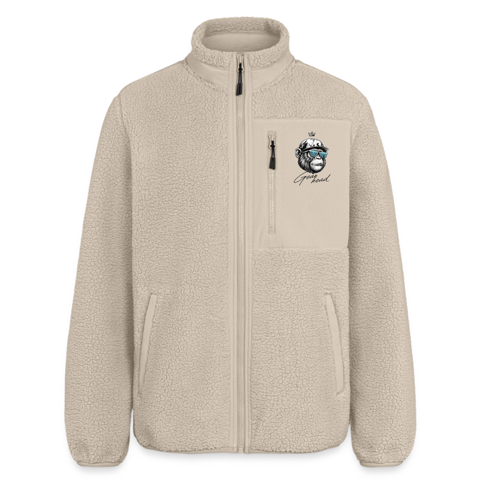 Unisex sherpajacka ledig passform Stanley/Stella - beige