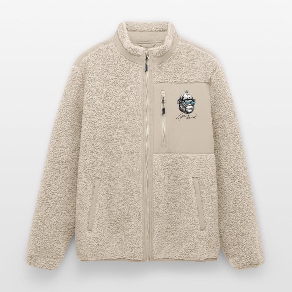 Unisex sherpajacka ledig passform Stanley/Stella - beige